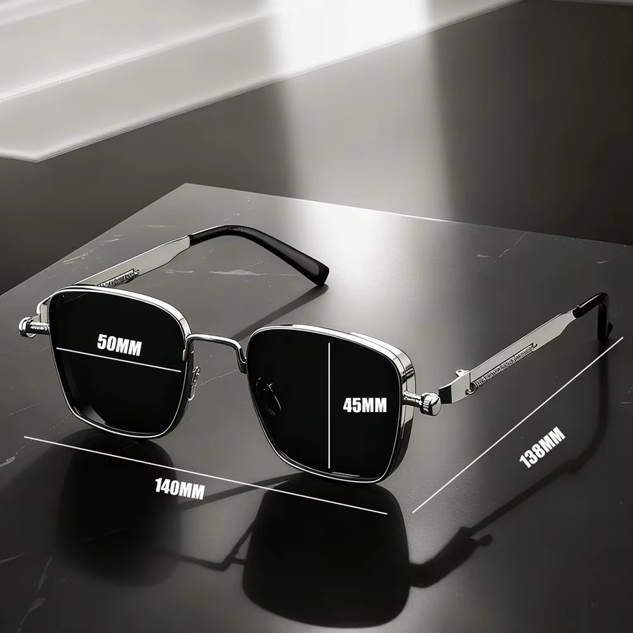 AWGSEE Sonnenbrille, quadratisch, Metall, Unisex - Bild 2
