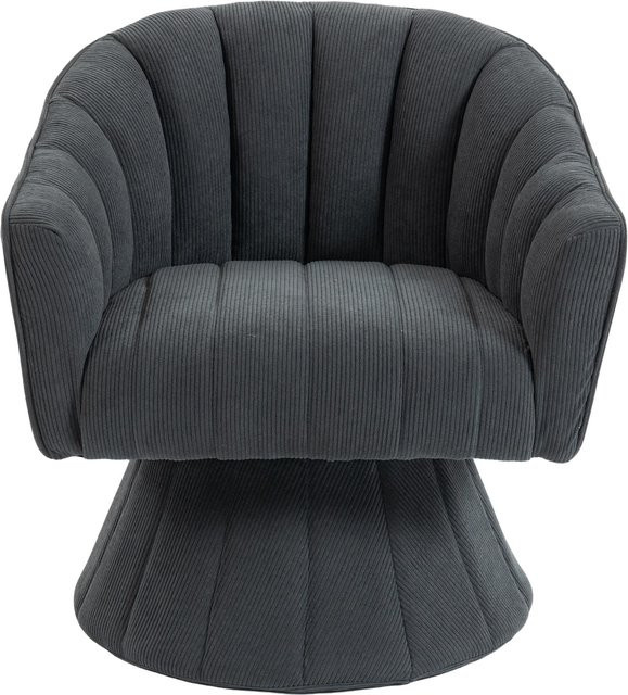Gomyway Ergonomischer 360-Grad Drehstuhl mit Armlehnen in Grau, B/T/H: 70 x 66 x 72 cm - Bild 1