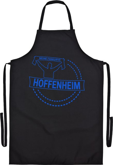 Grillschürze multifanshop Hoffenheim Meine Fankurve in Blau, B/H: 72,0 x 28,9 cm - Bild 1
