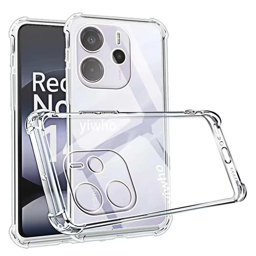 Xiaomi Redmi Note 14 4G Transparente Handyhülle mit Kameraschutz - Bild 5