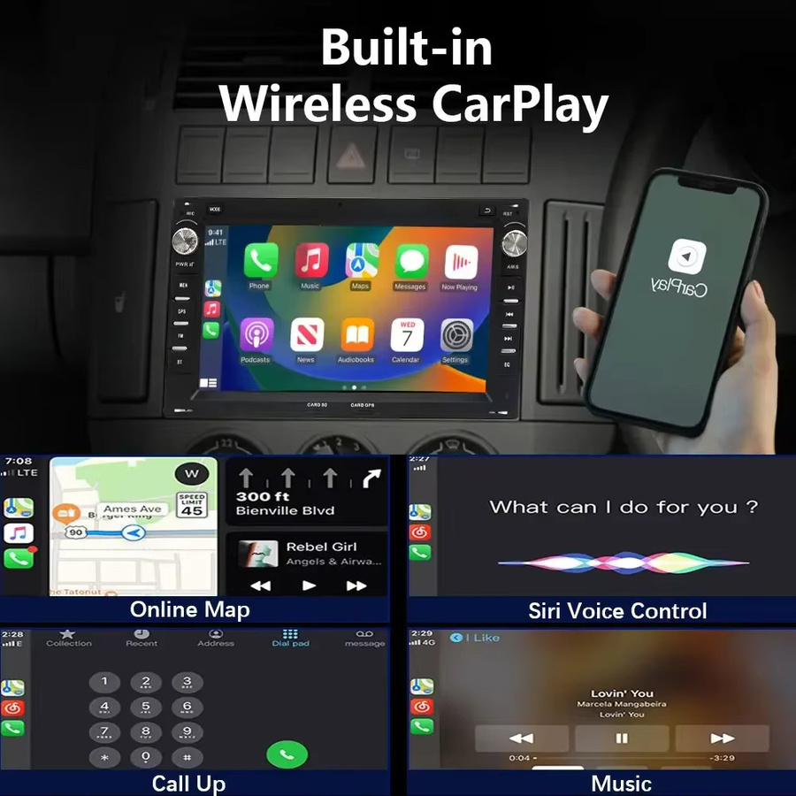 CHSTEK Android 11 Autoradio mit GPS und Carplay in Schwarz für Volkswagen BORA, PASSAT B5, SHARAN sowie SEAT CORDOBA 6L und SEAT LEON 1M - Bild 3