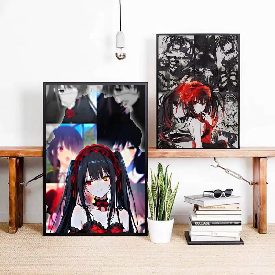 Selbstklebender Anime-Poster Druck Tokisaki Kurumi Motiv in Mehrfarbig für Wanddekoration - Bild 4