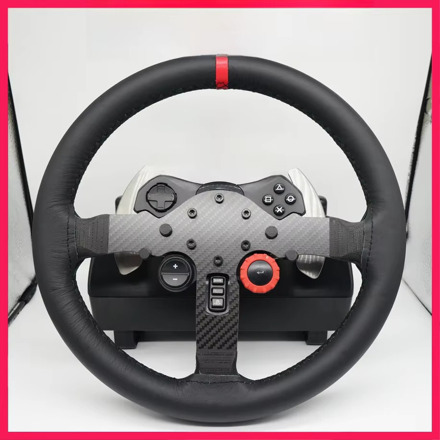 SIMPUSH Rally Sim Racing Lenkrad 13 Zoll 33 cm für Logitech G29 G923 in Schwarz - Bild 3