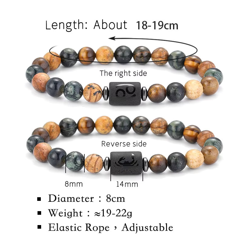 Armband Naturstein, Herren - Bild 2