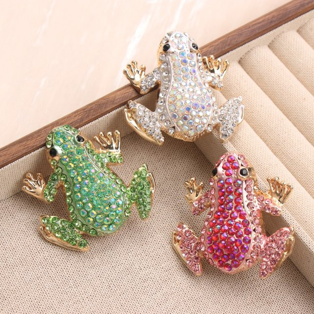 Brosche Frosch-Design, Unisex, QATT - Bild 1