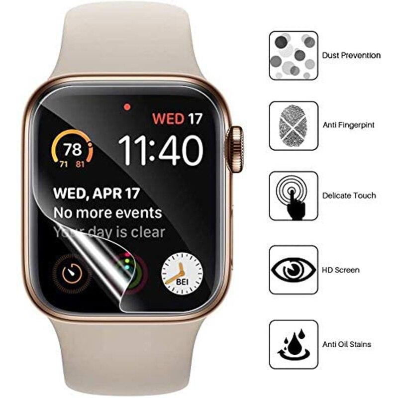Ahowie Displayschutzfolie für Apple Watch Series 8 7 6 5 4 3 2 Ultra SE, transparent - Bild 4