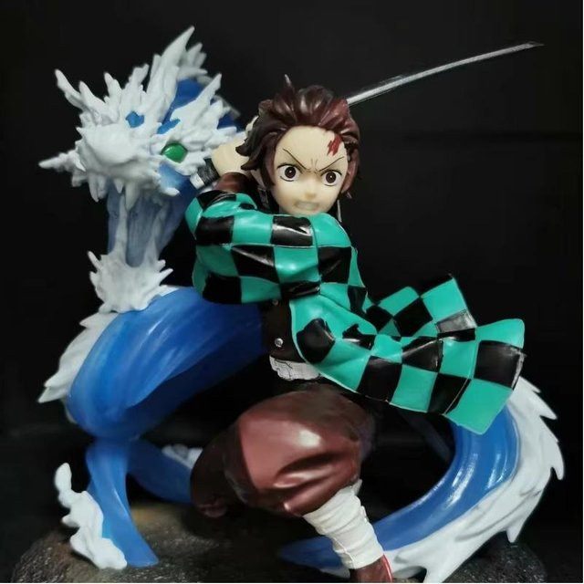 Yiran toy 1 Demon Slayer Tanjiro Action-Statue Wasserdrachen-Stil 20cm - Bild 1