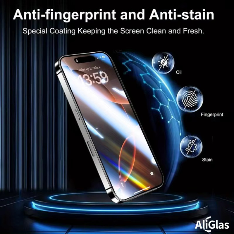 Vieruodis 8K Super Clear Displayschutzfolie aus gehärtetem Glas für iPhone 17, 17 Pro, 17 Pro Max, 17 Air, 16, 16 Pro, 16 Plus, 16 Pro Max, transparent - Bild 5