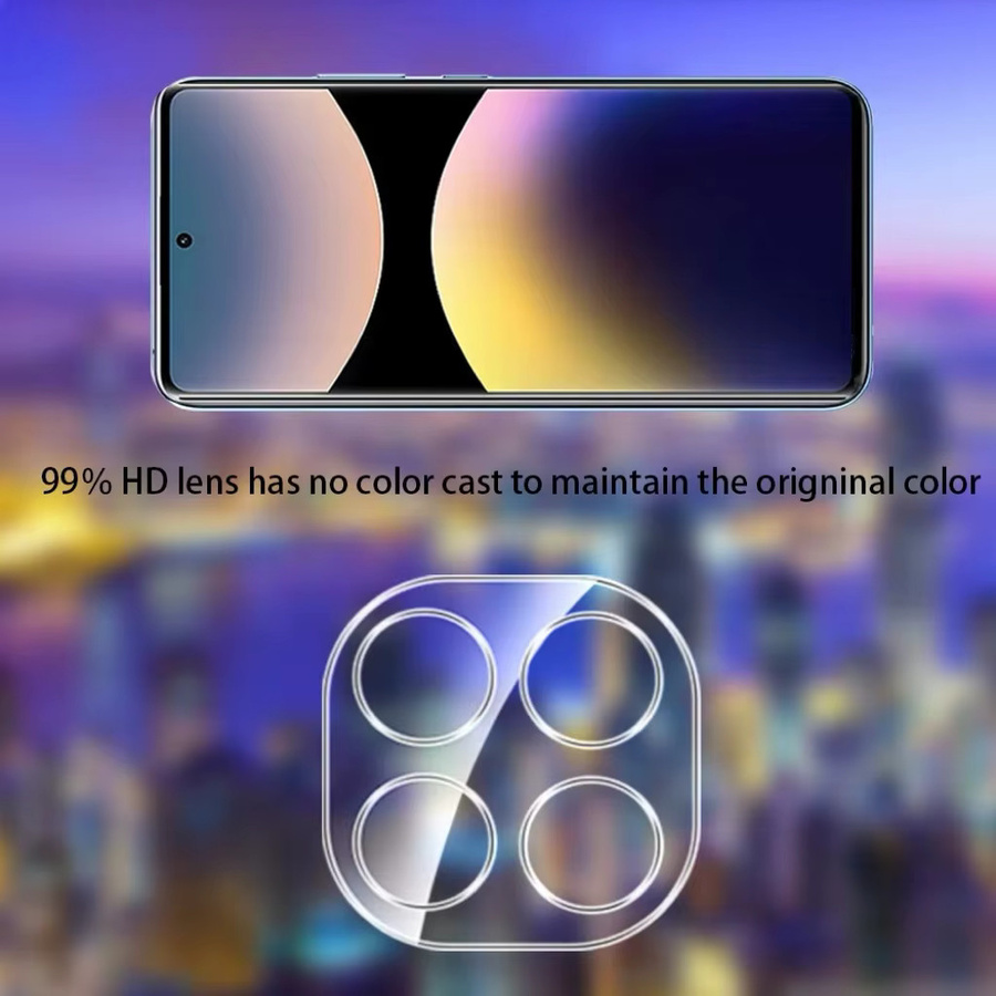 2 Stück Xiaomi Redmi Note 14 15 Pro Plus Kameraschutz aus gehärtetem Glas, transparent, Rückseitige HD-Objektivschutzfolien - Bild 3