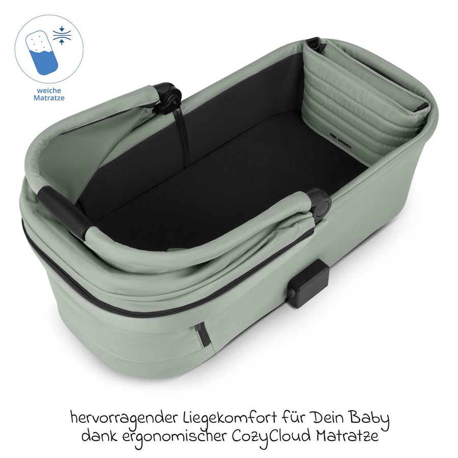 ABC Design Kombikinderwagen Salsa 5 Air in Grün/Mehrfarbig mit Babywanne und Sportsitz - Bild 6