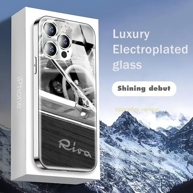 RIVA Yacht Handyhülle aus galvanisiertem Glas für iPhone 12 bis iPhone 17 Pro Plus Max in Multicolour - Bild 1