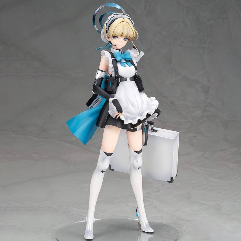 Anime Blue Archive The Animation Asuma Toki Figur im Dienstmädchen-Outfit aus PVC in Schwarz und Weiß - Bild 2
