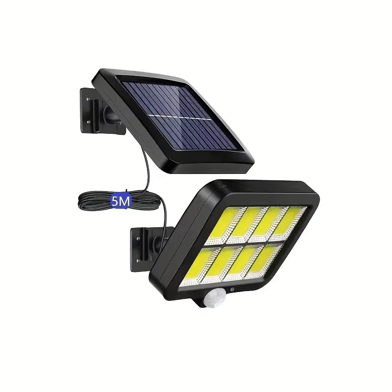 Leclstar 160COB Solar-Außenleuchte mit integriertem LED-Bewegungsmelder, wasserdichte Solar-LED-Wandleuchte für Garten und Hof in 3 Modi - Bild 7