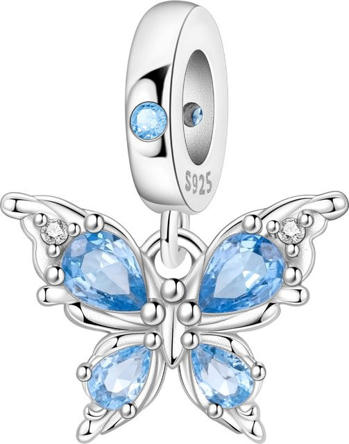 PANPOKI Anhänger Schmetterling, 925 Silber, Zirkonia, Perle - Bild 1