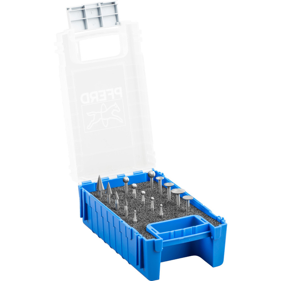 PFERD Feinfrässtift Set 84 15-tlg. HSS mit Spezialzahnung und 3 mm Schaftdurchmesser - Bild 2