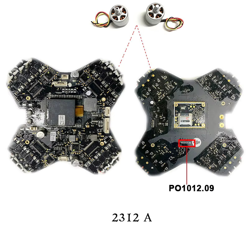 DJI Phantom 3 Serie ESC Board 3 und Advanced IMU Board 2312A mit Kompass in Schwarz - Bild 2