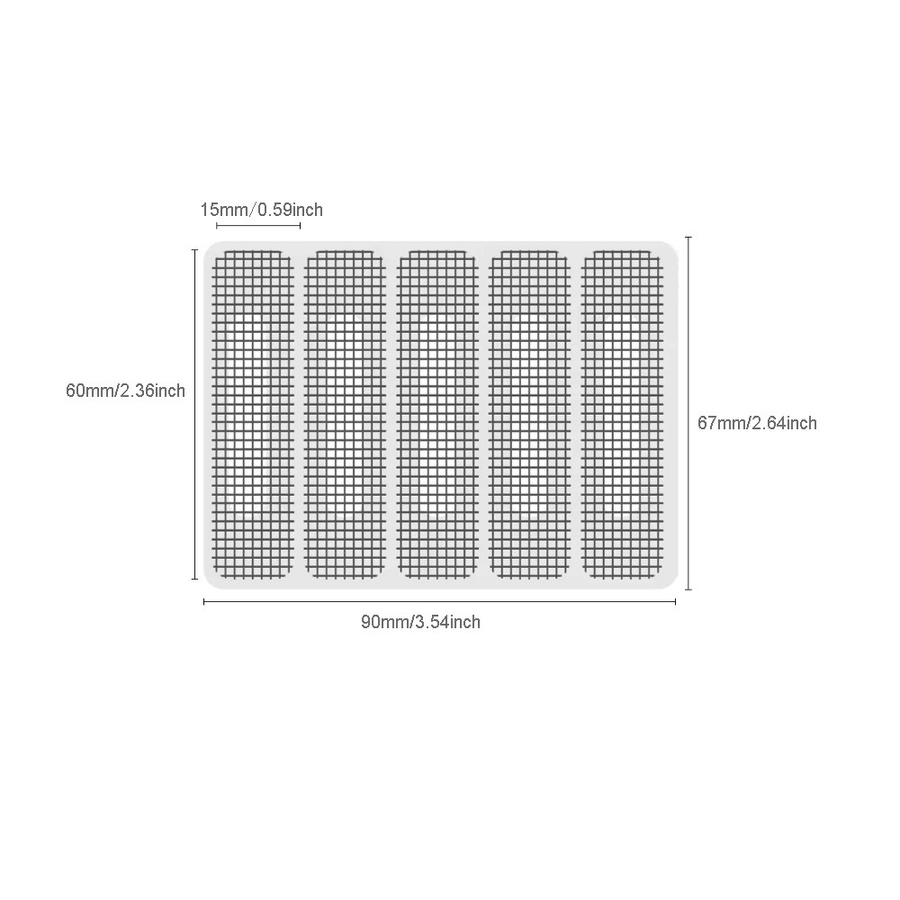 Reparatur-Set für Fenster und Türen mit Insektenschutz-Mesh und Entwässerungsloch-Patches zur unsichtbaren Reparatur von Fliegengittern - Bild 2