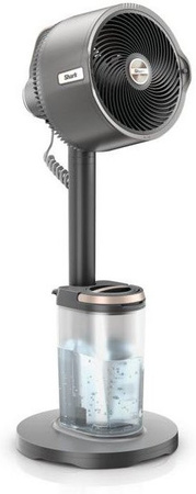 Shark FlexBreeze Pro Mist FA300EU Standventilator mit Nebelfunktion und Oszillation in Grau