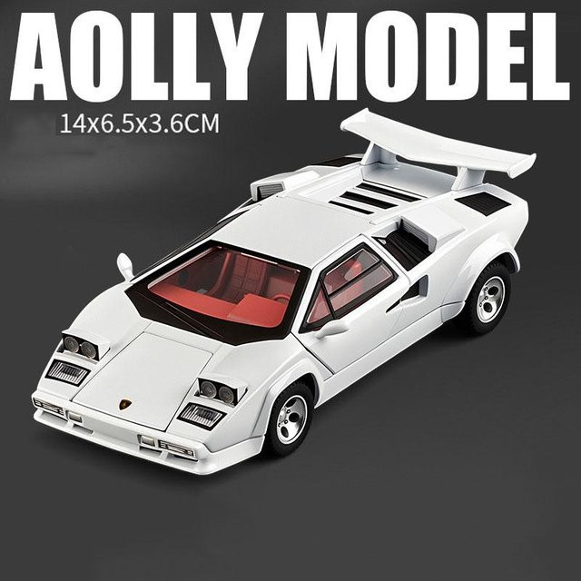 Linyi toy car Countach Lp500S V12 Sportwagen Modell, 1:32, mit Licht und Sound, ab 14 Jahren - Bild 1