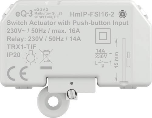 Homematic IP Funk Schaltaktor in Weiß mit Unterstützung für Amazon Alexa und Google Assistant - Bild 1