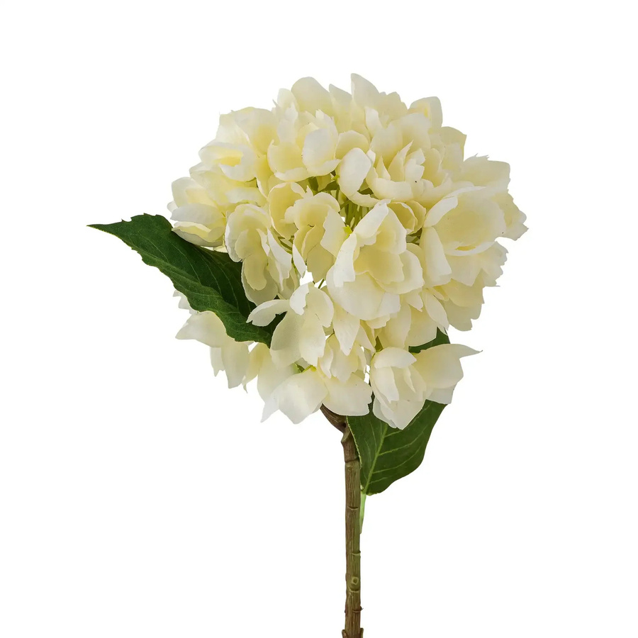 Bloomingville Hortensie Kunstblume weiß Tischdeko aus Kunststoff - Bild 1
