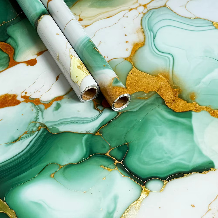 TTOKKONG WALLPAPER Selbstklebende Marmor-Tapete in Multicolour mit abstraktem Design für die Küchenrückwand - Bild 4