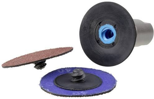 Wolfcraft 5607000 Schleifteller-Set für Winkelschleifer, 4-teilig, Durchmesser: 50 mm, Mehrfarbig - Bild 1