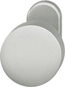 FSB PT-Türknopf a.Ros.oval in Silber aus Aluminium 07 0829 - Bild 1