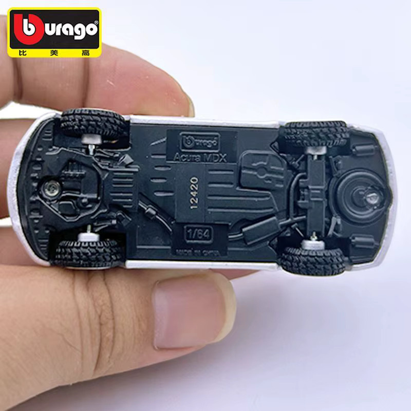 Bburago Acura MDX, Legierungsautomodell, 1:64, Weiß - Bild 3