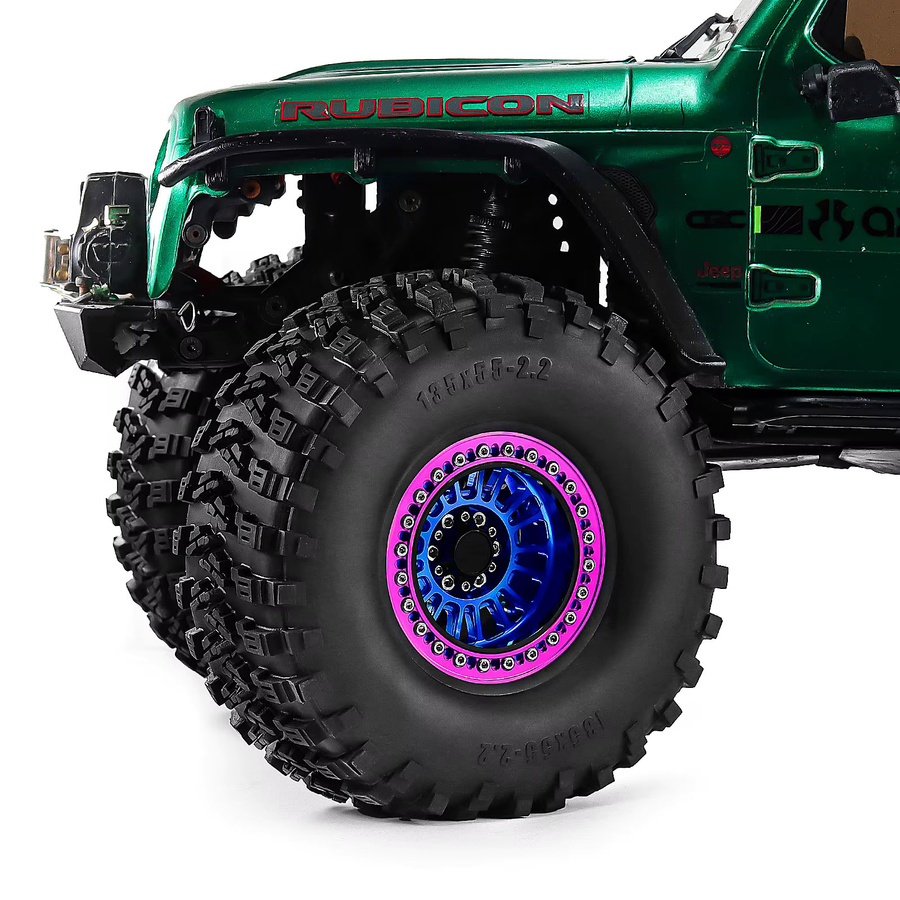Meep RC Crawler Reifen & Aluminium Beadlock Felgen, 4er-Set, 2,2-Zoll, 12mm Sechskant - Bild 4