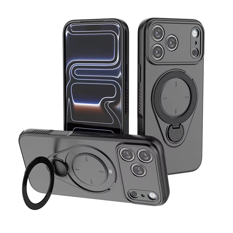 Luxus-Magnet 360 Grad drehbarer Ständer und magnetische Handyhülle für iPhone Air 17, iPhone 16 Pro Max, iPhone 16 Plus, iPhone 16 Pro und iPhone 17 Pro in Grün - Bild 6