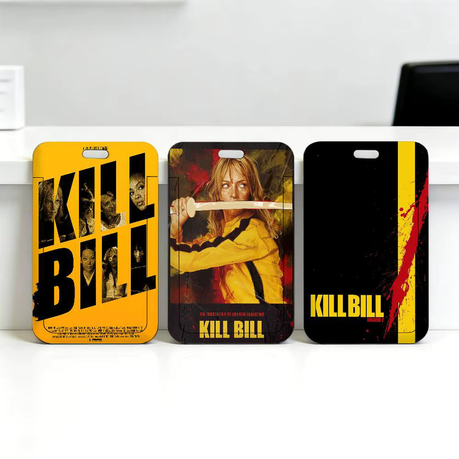 Kill Bill Hot Movie Transparenter Kartenhalter aus Kunststoff mit Lanyard in Gelb und Transparent - Bild 2