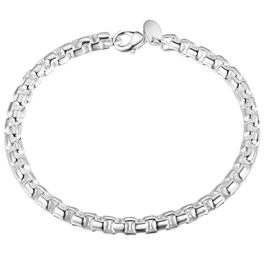 SAY Armband, 925 Silber, Kastenkette, Unisex - Bild 4