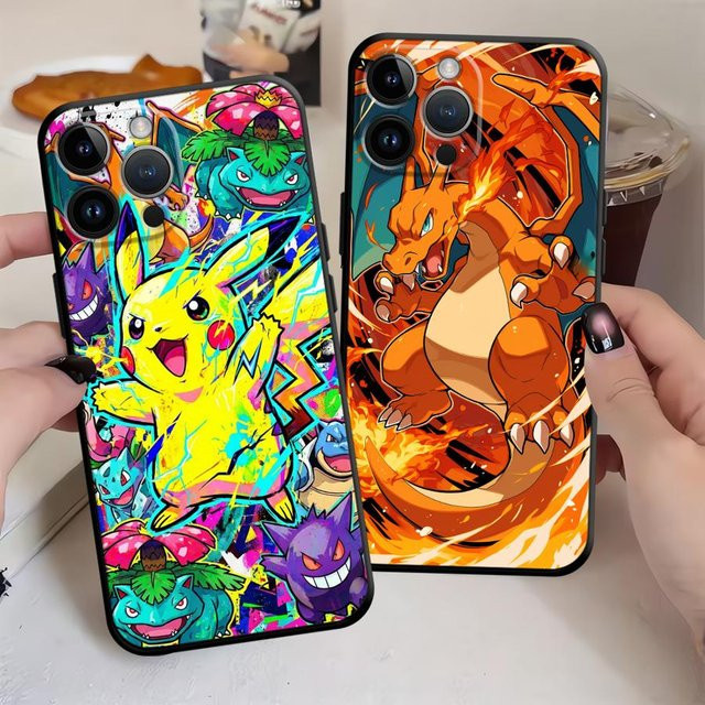 Handyhülle mit Pokemon Art Comic Design für Apple iPhone 11 bis iPhone 17 Pro Max in Multicolour - Bild 1