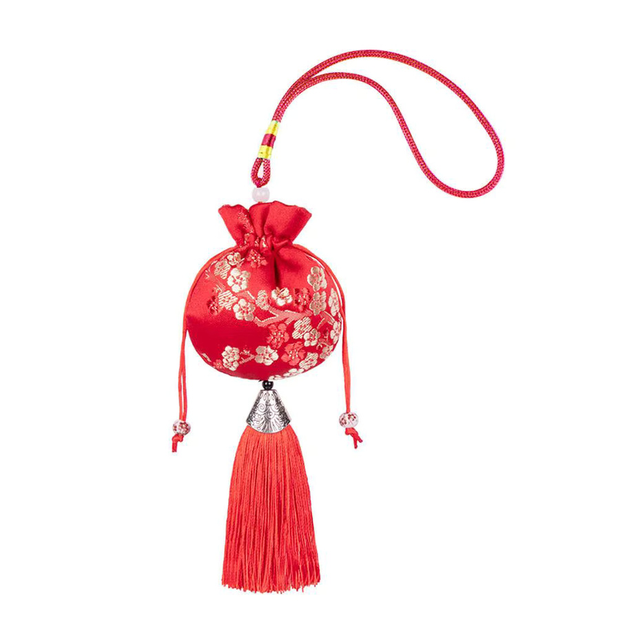 Eelhoe Chinesisches Stickerei Sachet im antiken Stil mit floralem Muster, Farbe: Pink/Spring - Bild 4