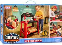 Little Tikes Creative Construction Werkbank mit Kinderwerkzeug aus Kunststoff