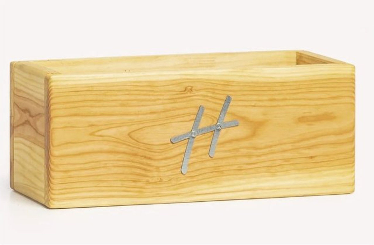 VCM Möbel Holz Kräuterbeet in Braun, rechteckiger Pflanzkasten für Küche und Balkon, H x B x T: 16 x 39 x 18 cm - Bild 1