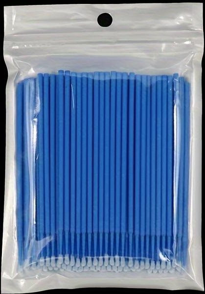 100 Stück Mini-Pinsel von yuyongzhi in Grau und Blau für Autolackierungen und präzise Ausbesserungsarbeiten - Bild 1
