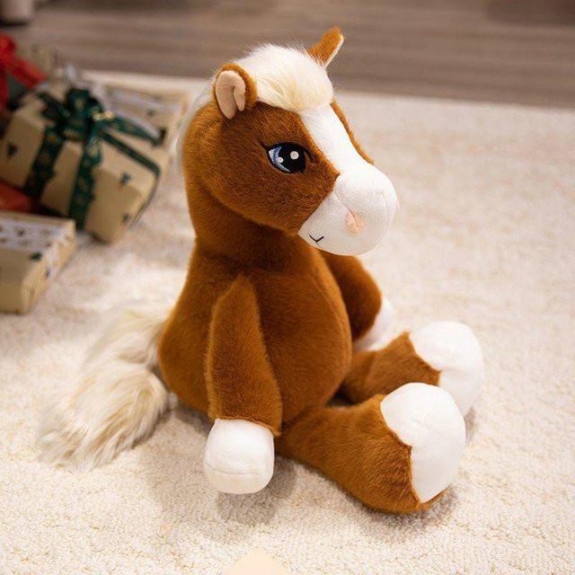 Yiran toy Süßes sitzendes Pony, Plüschtier, 22cm, ab 3 Jahre - Bild 1