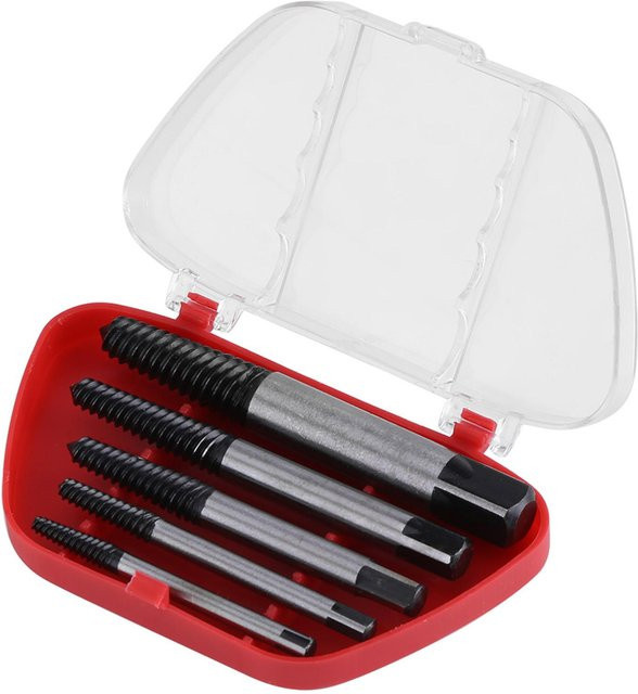 Kkmoon Schraubenausdreher-Bit Set aus Stahl, 5 Stück, Farbe: Silber - Bild 1