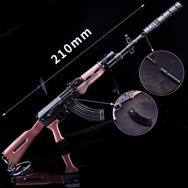 PB Playful bag, Spielzeug Pistole AKM, Metall, Modell Schlüsselbund - Bild 1