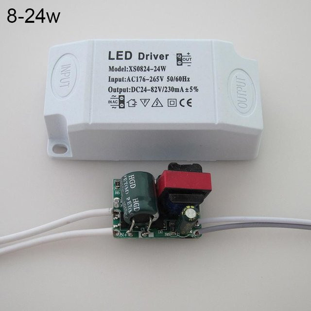 Neu Square Monochrome LED-Treiber Transformator mit Überhitzungsschutz, Farbe: Weiß, 8-24W - Bild 1