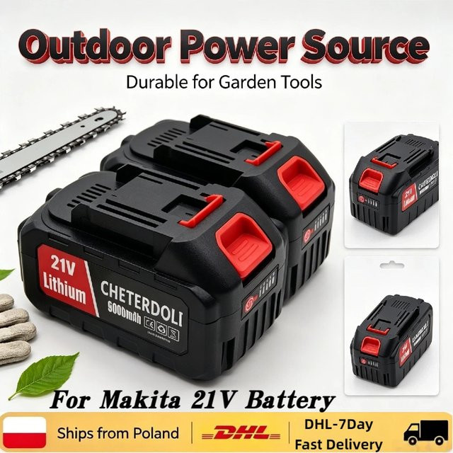 Aleaivy 21V 9,0Ah Lithium-Ionen-Ersatzakku in Schwarz für Makita Akku-Bohrschrauber und Elektrowerkzeuge - Bild 1