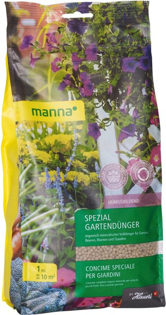 Manna Spezial Gartendünger mit NPK 8-2-10, 1 kg - Bild 1