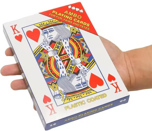 Jumbo-Spielkarten, Familienspiel, Bunt / Mehrfarbig - Bild 1