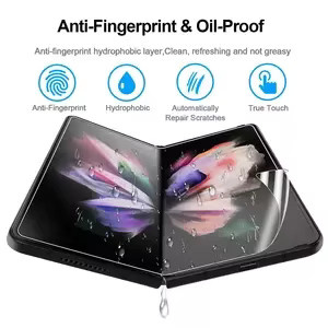 3 Stück transparente Hydrogelfolie Displayschutzfolie für Samsung Galaxy Z Fold 5 und Z Fold 4 - Bild 5