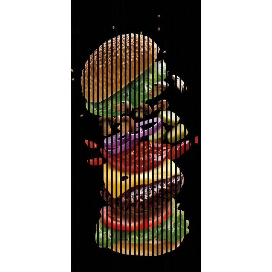 FN Acustico Akustikplatte Burger Bunt aus PET und MDF, B/H/T: 113,3 x 240 x 1,9 cm - Bild 2