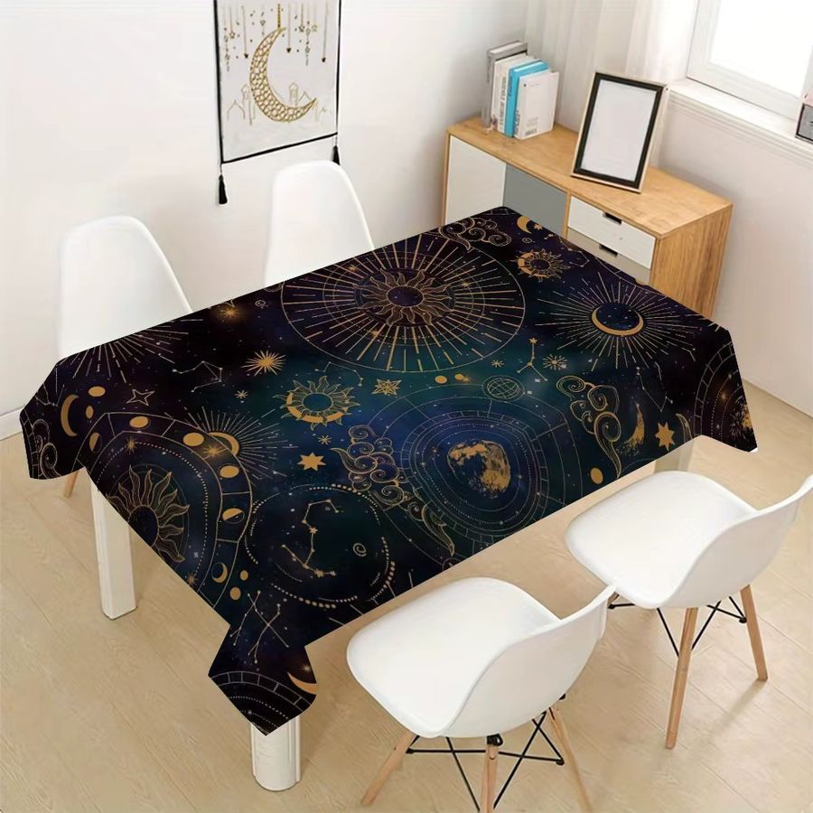 VIKAMA Luxus-Sternbild-Tischdecke wasserdicht und ölbeständig im amerikanischen Retro-Design - Bild 2