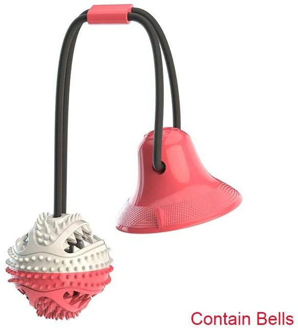 Var Vogue Hundespielzeug Trainingsball mit Glocke, pink, 1 Stück - Bild 1