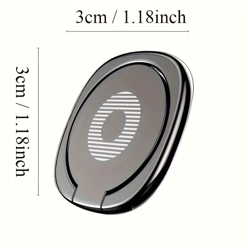 4er-Set QGhappy Handy-Fingerringhalter für iPhone 17 16 15 in Silber, Metallring-Aufkleber mit 360 Grad Rotationsständer und Klapphalterung für Desktop-Nutzung - Bild 6